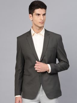 MANQ - Mens Slim Fit Formal Grey Blazer
