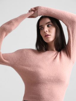 ONLY - Pink Fluffy Knit Pullover