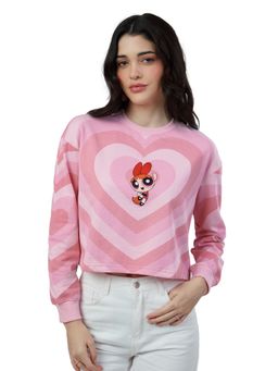 The Souled Store - Powerpuff Girls Blissful Blossom Cotton Women Sweatshirt