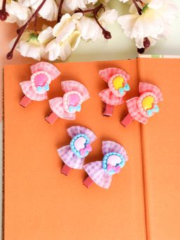 Silvermerc Designs - Set Of 6 Bow Lace Hair Clip Alligator Accessory