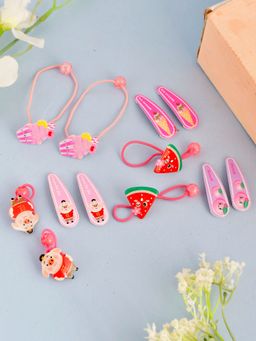 Silvermerc Designs - Set Of 12 Fruity Hair Clip Accessory