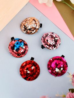 Silvermerc Designs - Set Of 5 Shimmery Hat Hair Clip