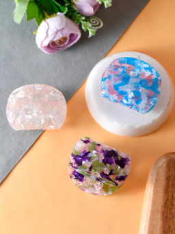 Silvermerc Designs - Set of 3 Multi Colored Claw Clips