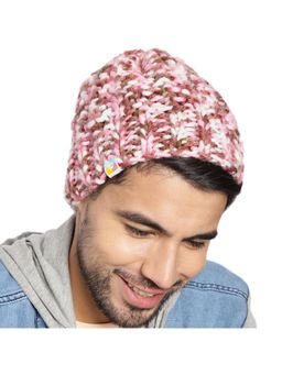 Magic Needles - Thick and Warm Handknitted Self Design Beanie