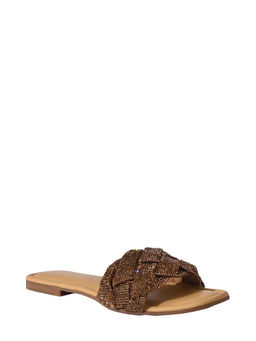 Eske - Brown Karin Genuine Leather Slip On Flats