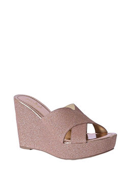 Eske - Pink Zia Vegan Leather Wedges