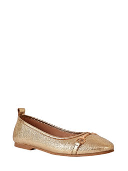 Eske - Gold Eveline Genuine Leather Ballerina