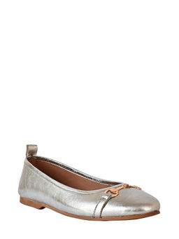 Eske - Silver Eveline Genuine Leather Ballerina