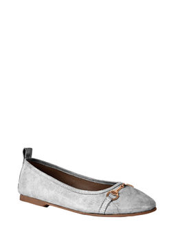 Eske - Silver Mina Genuine Leather Ballerina