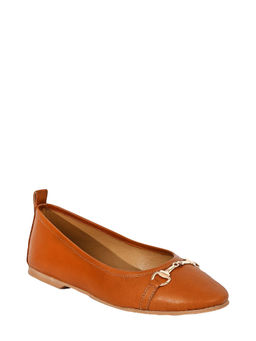 Eske - Brown Caroline Genuine Leather Ballerina