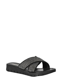 Eske - Black Sylvie Genuine Leather Slip On Sandals