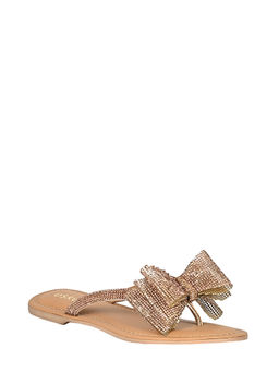 Eske - Gold Sophie Genuine Leather Slip On Flats