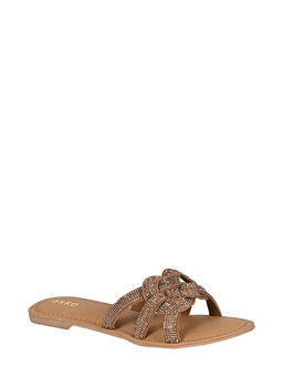 Eske - Gold Hedy Genuine Leather Slip On Flats