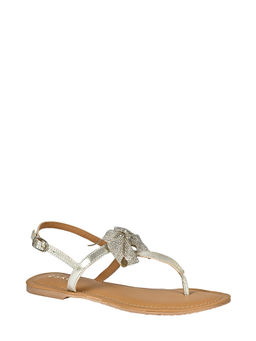 Eske - Silver Mitzi Genuine Leather Sandals