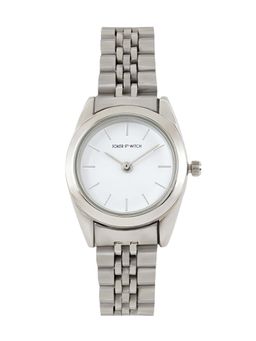 Joker and Witch - Joker & Witch London White Dial Silver Metallic Link Strap Analog Womens Watch