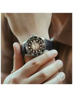 Tornado - Lumina Analog Onyx Black Dial Watch (T22001-SSBB) (M)