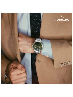 Tornado - Spectra Analog Olive Dial Watch (T23001-SBSH) (M)