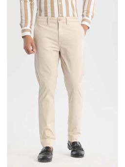 Snitch - Cream Slim Fit Chinos
