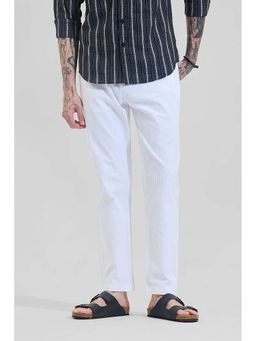 Snitch - White Stripes Slim Fit Trouser