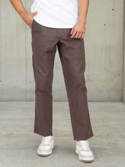 Wrangler - Men Brown Mid Rise Straight Fit Trouser
