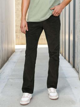 Wrangler - Men Green Mid Rise Straight Fit Trouser