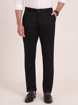 JB Studio - Black Rayon Blend Club Wear Trouser