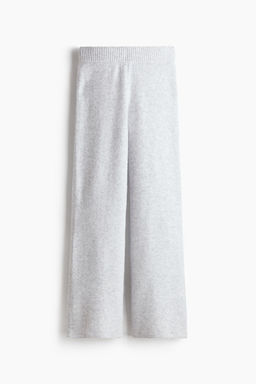 H&M - Women Grey Fine-Knit Trousers