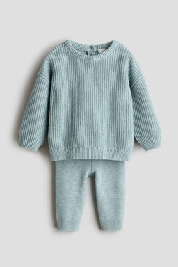 H&M - Boys 2-Piece Cotton Knit Set