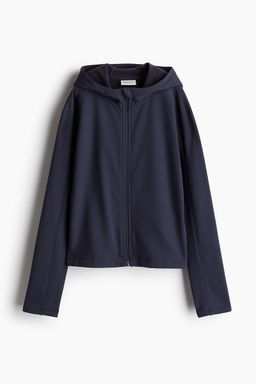 H&M - Girls Blue Warm Mid Layer Sports Zip-Through Hoodie