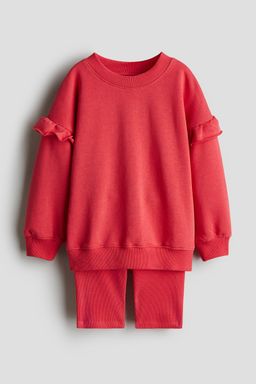 H&M - Girls 2-Piece Sweatshirt And Shorts Set
