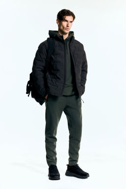 H&M - Men Black Regular Fit Insulated Jacket With Thermomove
