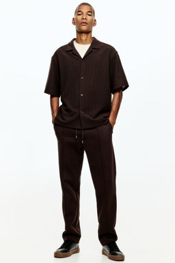 H&M - Men Brown Regular Fit Tailored Joggers