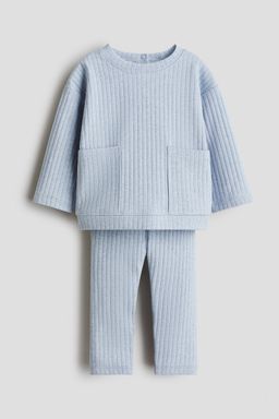 H&M - Boys 2-Piece Ribbed Cotton Set