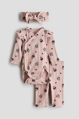 H&M - Girls 3-Piece Printed Pointelle Set