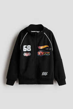 H&M - Boys Black Printed Track Jacket