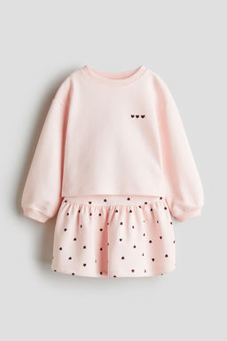 H&M - Girls 2-Piece Sweatshirt And Skirt Set