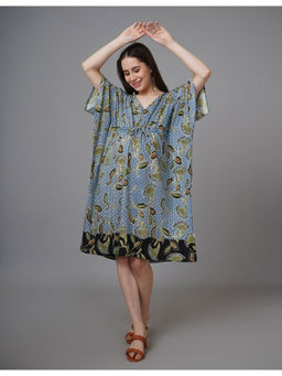 The Mom Store - Mandala Blue Maternity and Nursing Kaftan