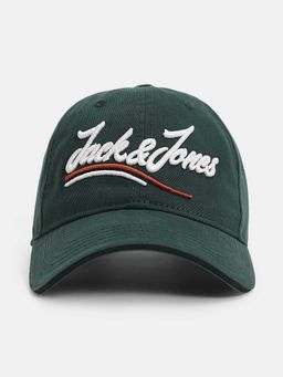 Jack & Jones - Green Cursive Logo Baseball Cap
