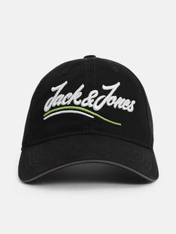 Jack & Jones - Black Cursive Logo Baseball Cap