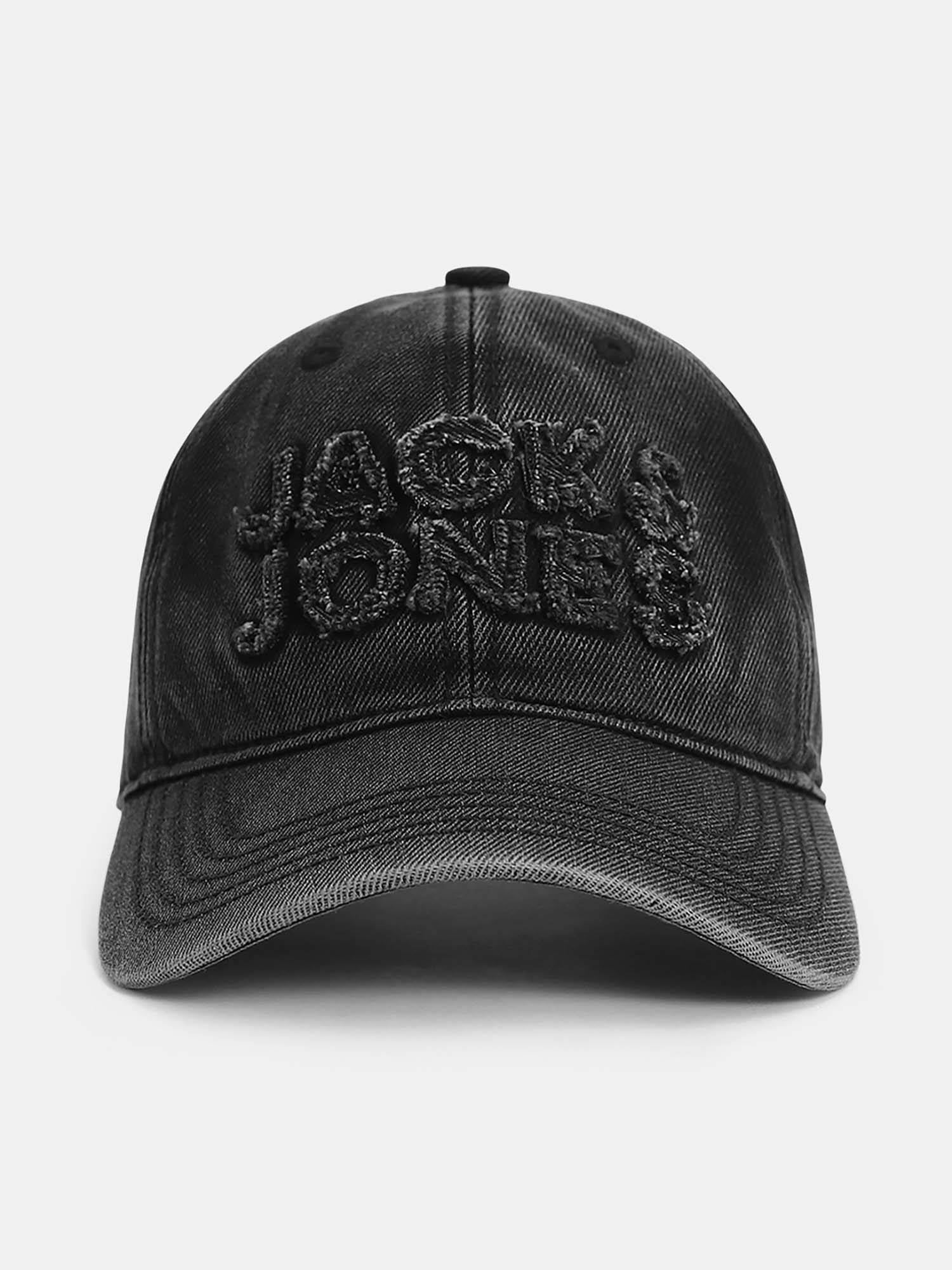 Buy Jack & Jones Black Ripped Denim Cap Online