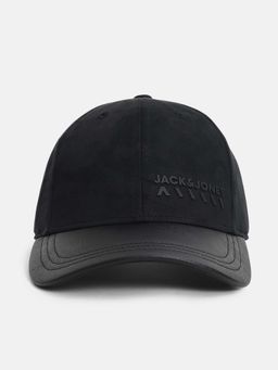Jack & Jones - Black Logo Print Baseball Cap