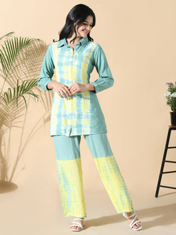 SHOWOFFFF - Women Multi Color Dyed Co-Ord Set (Set of 2)