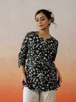 SAY - Women Black Regular Fit Casual Top