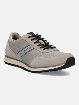 Bugatti - Cirino Men Grey & Taupe Suede Sneakers