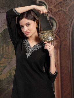 Anekaant - Metal Mirage Metallic Gold Mosaic Clutch Gold