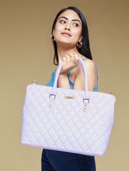 FARGO - Vegan Womens Stylish Tote Bag Lavender