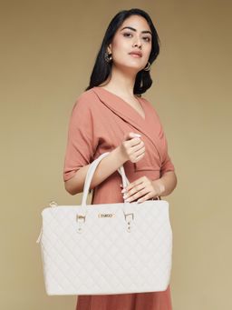 FARGO - Vegan Womens Stylish Tote Bag Beige