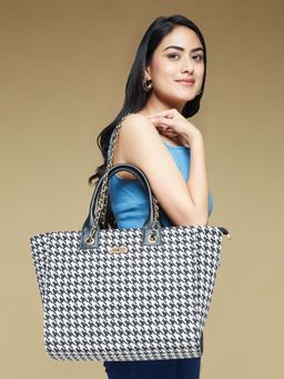 FARGO - Vegan Leather Womens Stylish Tote Bag Black