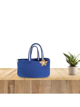 JASMEY HOMES - Blue Basket Style Handbag