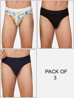 Being Human - Men Multi-Color Abstract Briefs (Pack of 3)